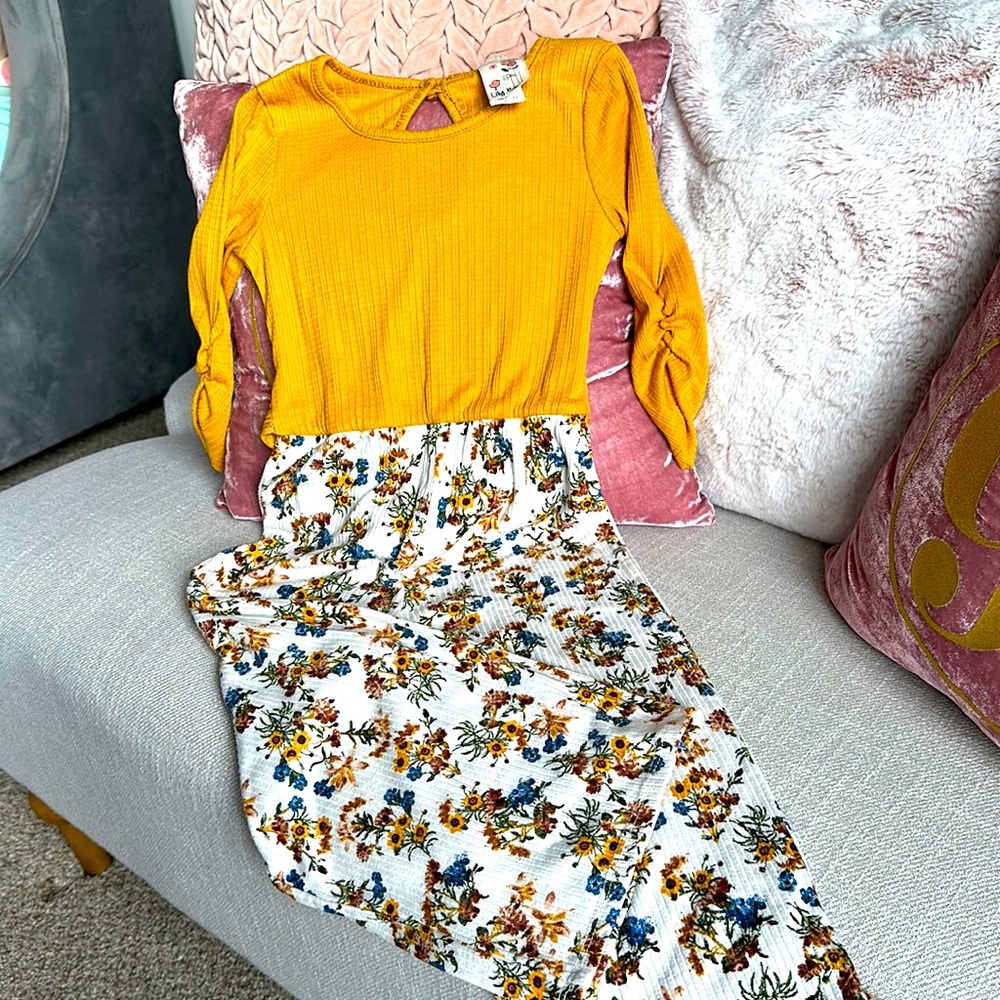 Lily Blue size 5 girls pant romper.